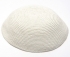 Large white knitted kippah